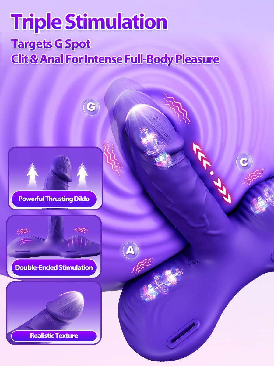 Vibrador de juguete sexual para mujer para sentarse y montar \u2013...