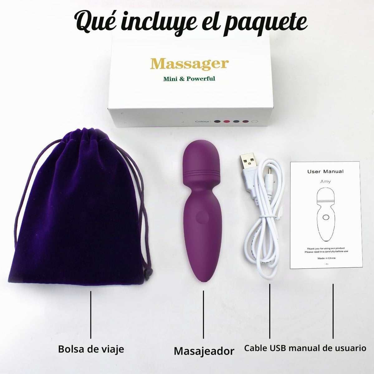 Fuwyiy - Mini herramientas de masajeador, pequeño masajeador de man...