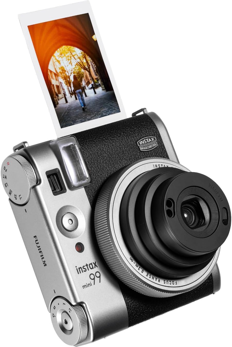 Fujifilm Cámara Instax Mini 99 de película instantánea plateada + 6...