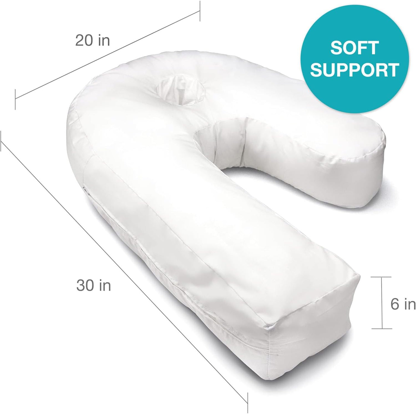 DMI Almohada de cuerpo de dureo-med lateral con soporte contorneado...