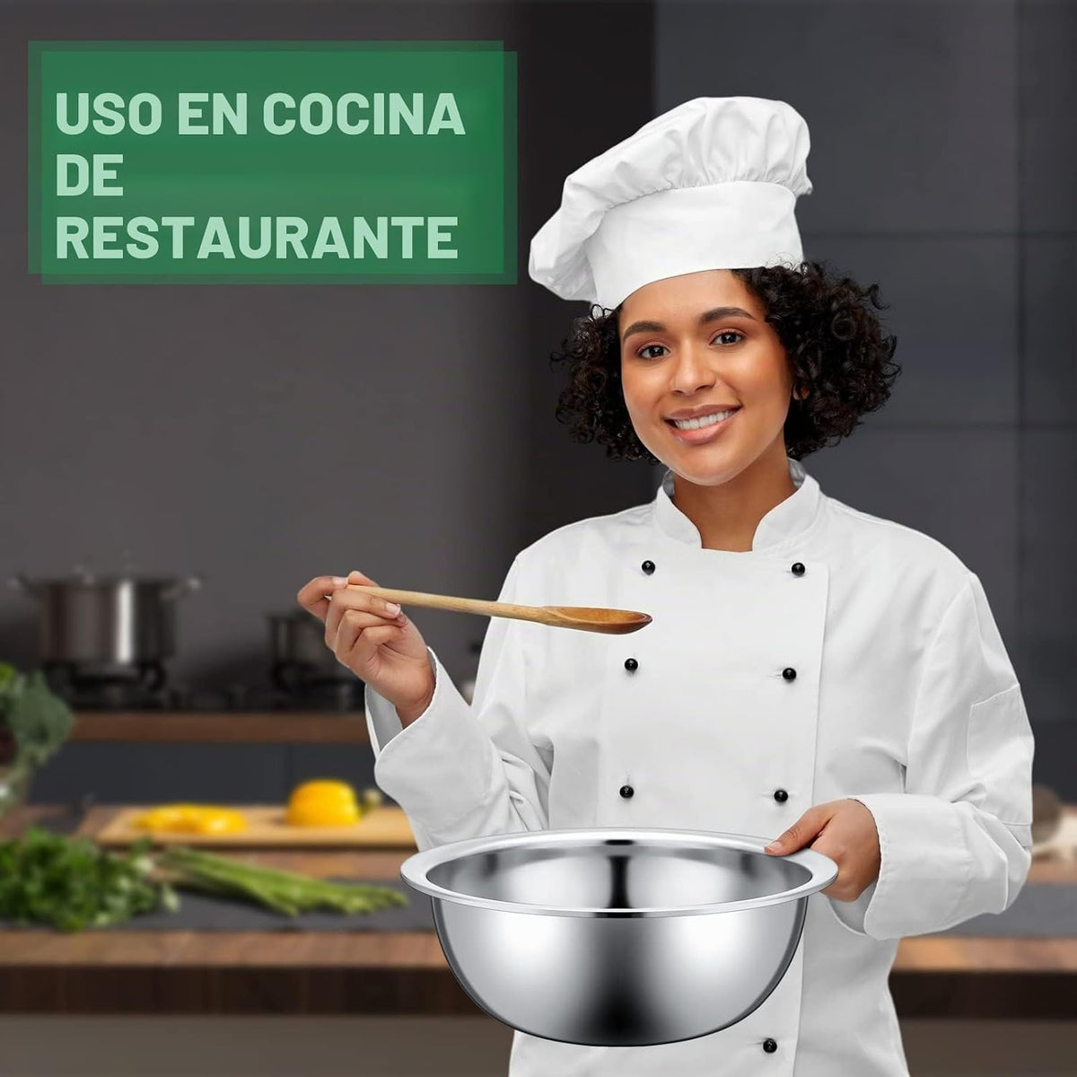Pinkunn 12 cuencos de acero inoxidable a granel, 11.8 x 3.74 pulgad...