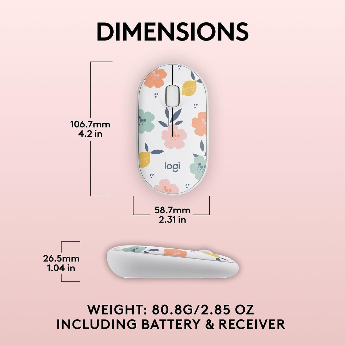 Logitech Ratón inalámbrico silencioso ambidiestro compacto M340 - R...
