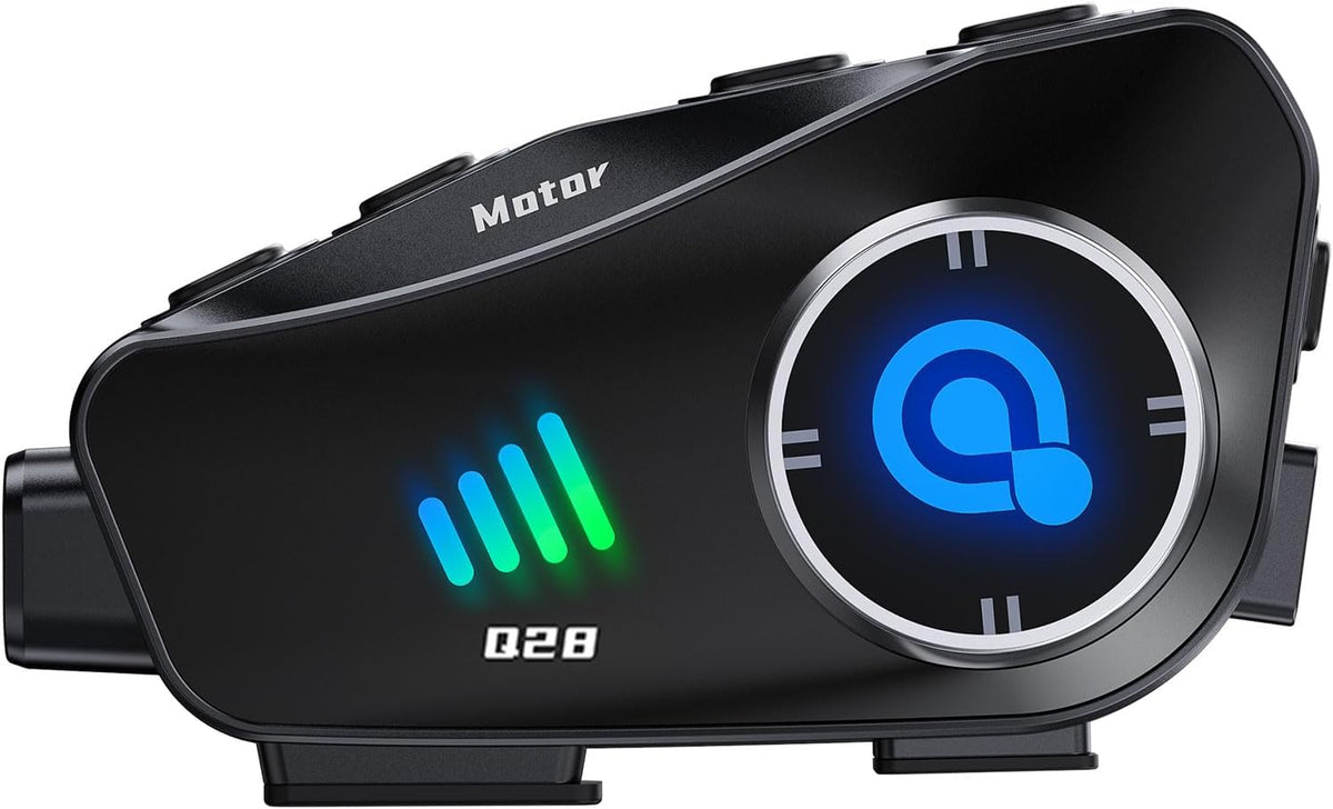 BTQILEYOO Auriculares de Bluetooth para Casco de Motocicleta, Graba...