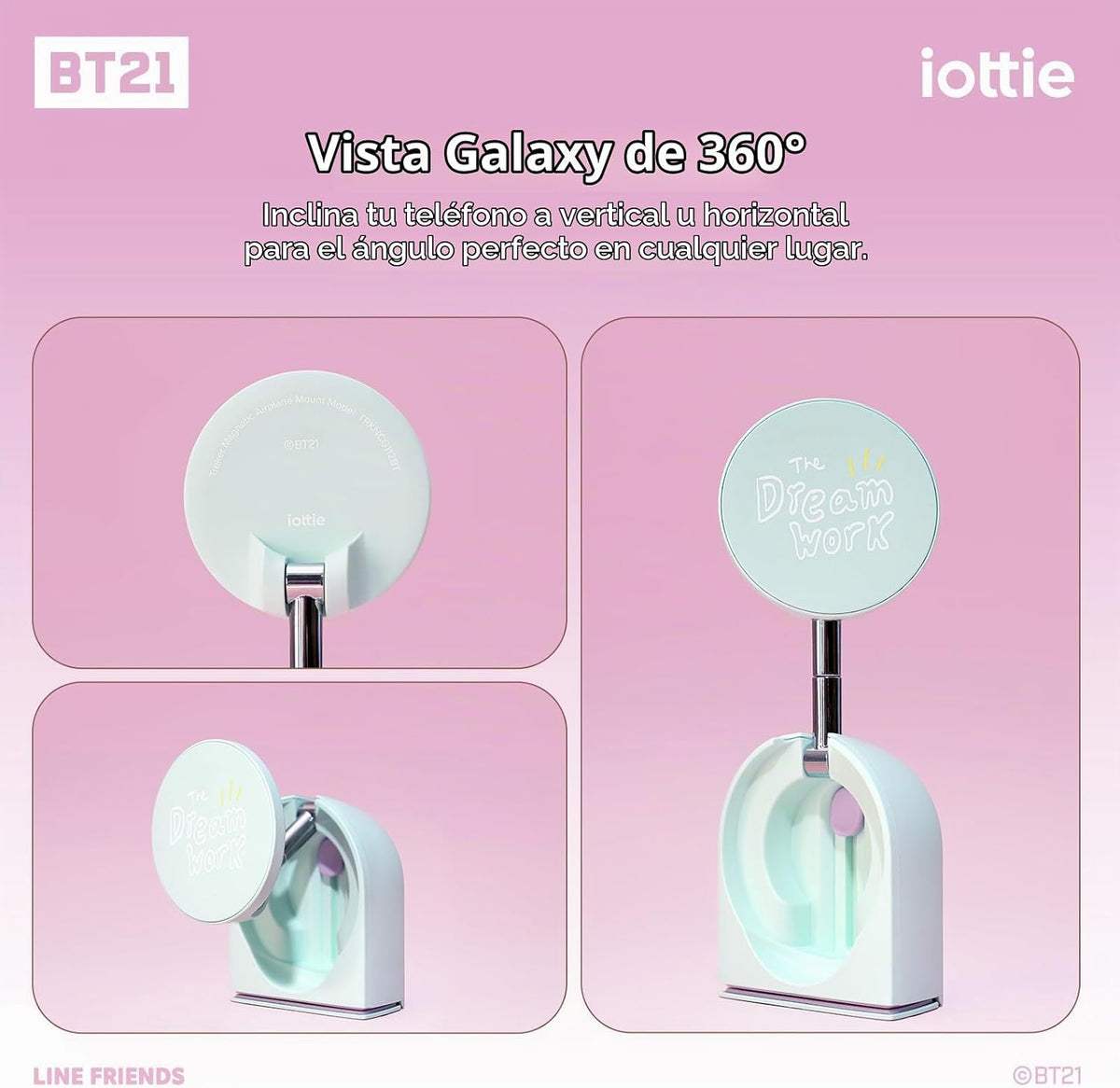 iOttie con soporte magnético BT21 Treker de viaje, trípode verde co...