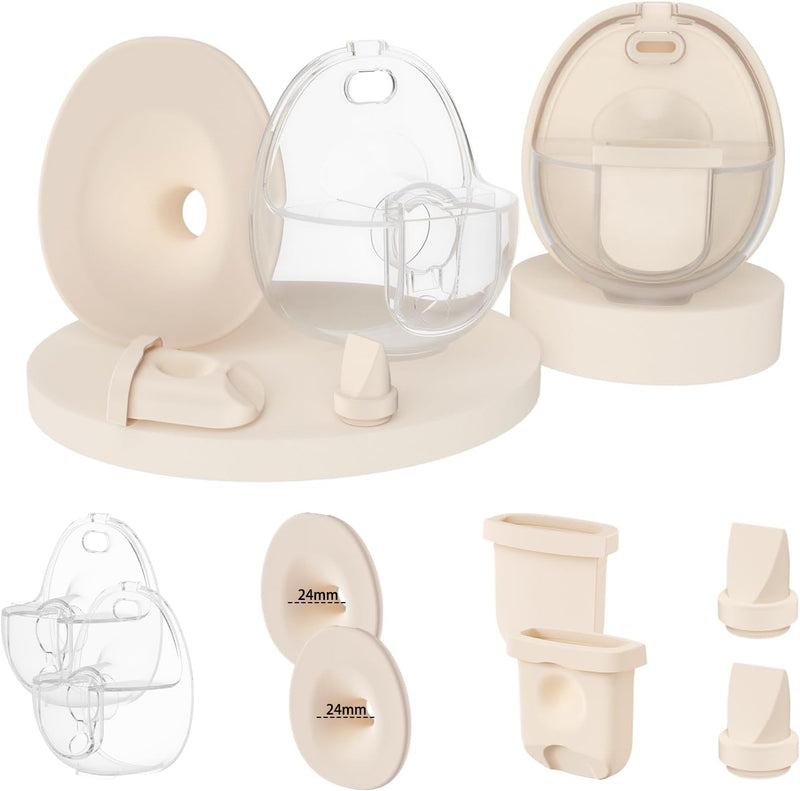 2 paquetes de kits de piezas de extractor de leche con brida no cal...