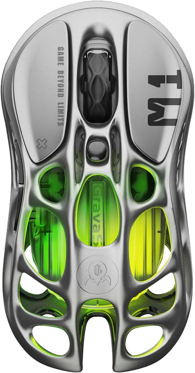 Ratón inalámbrico para juegos GravaStar Mercury M1 Pro trimodal | A...