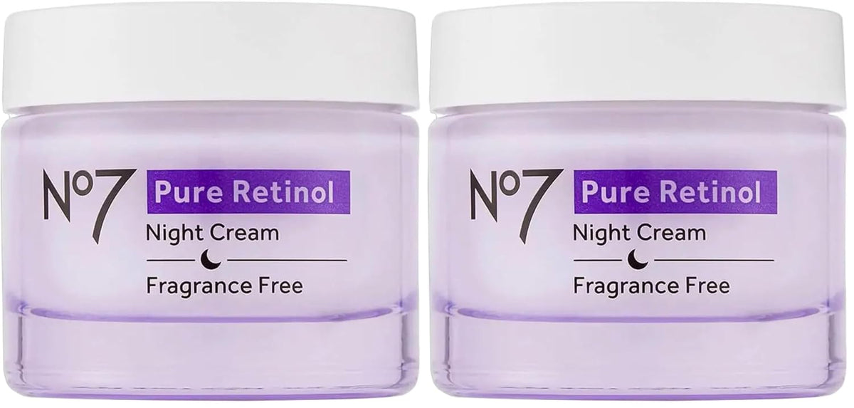 No7 Pure Retinol Night Cream - Crema de retinol que aumenta el colá...