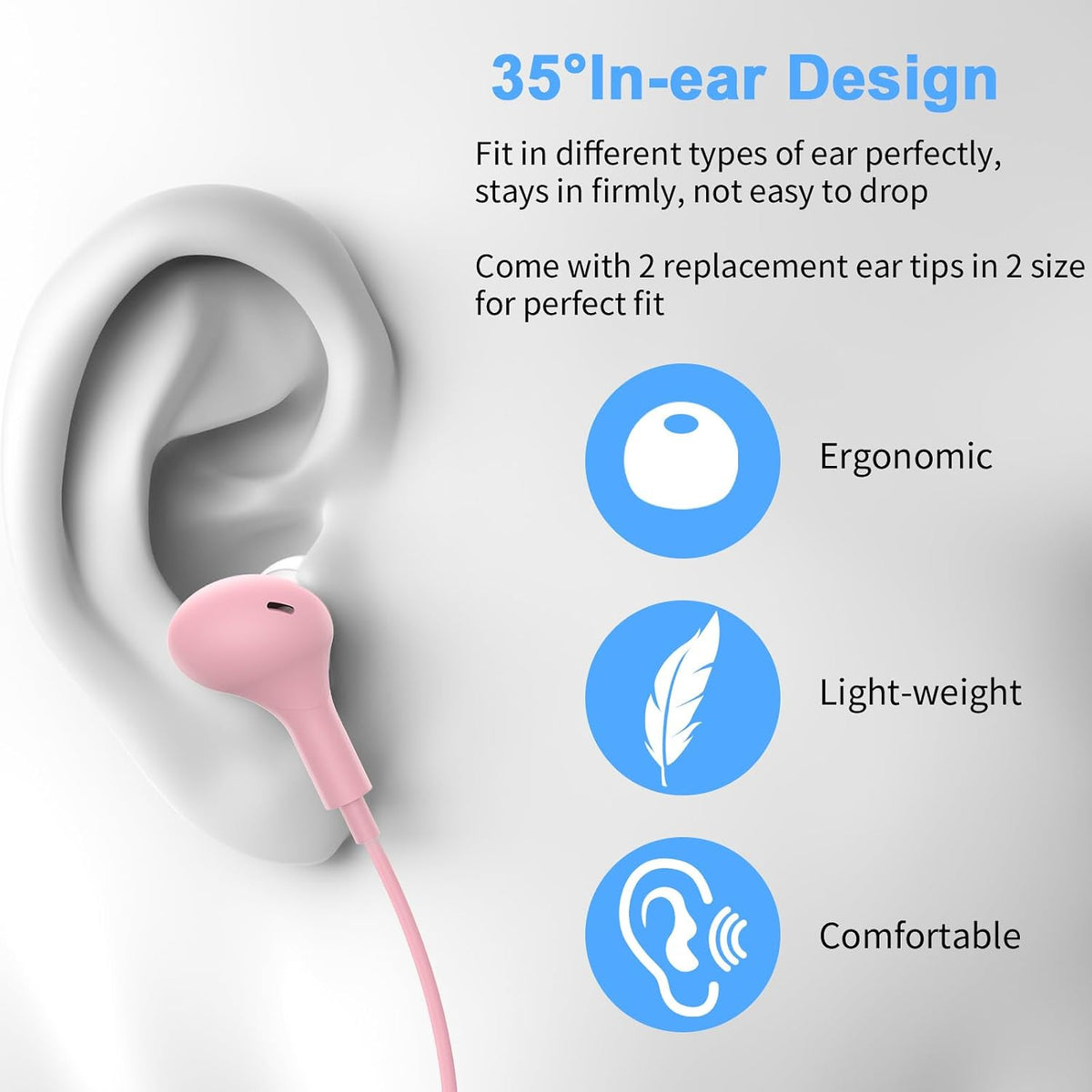 AIAUXAI Auriculares USB con micrófono para PC portátil, auriculares...