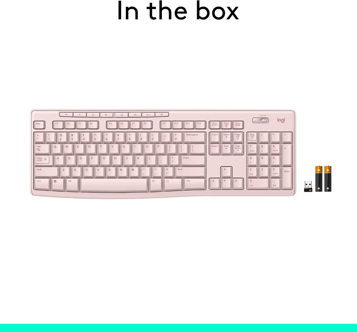 Logitech Teclado inalámbrico K270 para Windows, inalámbrico de 2,4...