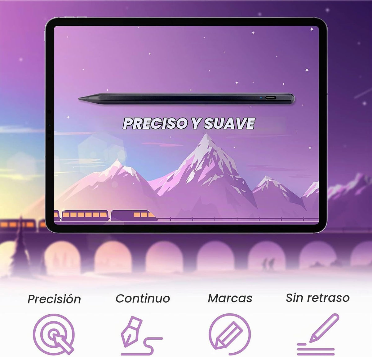 Lápiz óptico activo para iPad para todos los iPad lanzado en 2018 y...