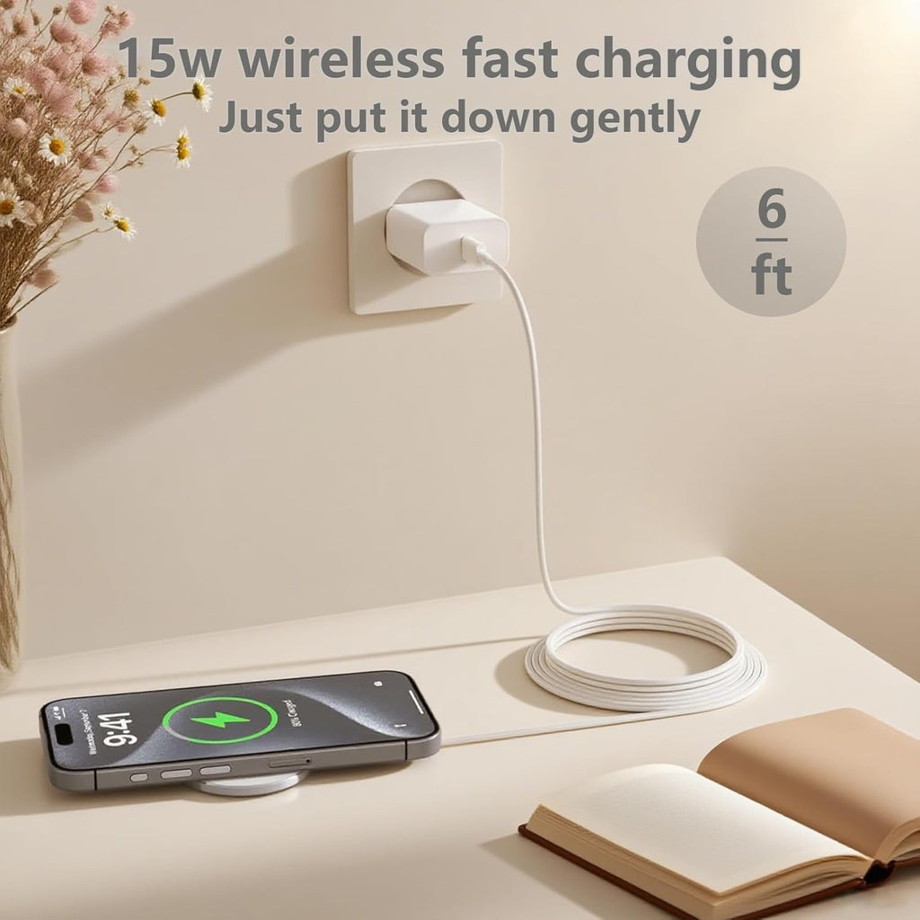 Cargador Inalámbrico Magnético para iPhone 17\/16\/15,15W Cargador...