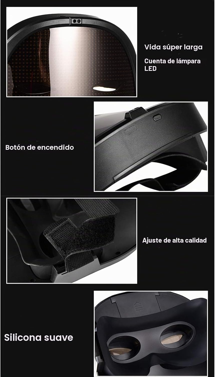 Máscara LED Depointer Life con control por aplicación compatible co...