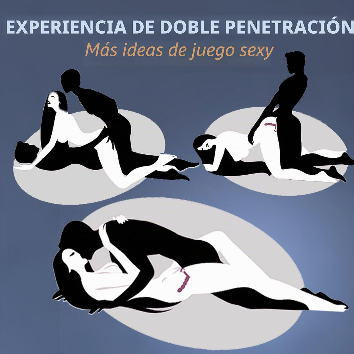Juguetes anales con cuentas anales de doble penetración, juguetes s...