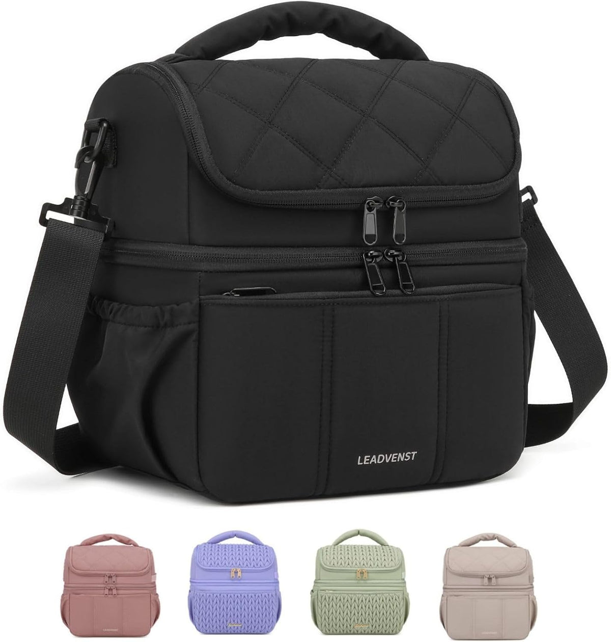 Leadvenst Bolsa enfriadora de leche materna, doble cubierta de 12L...