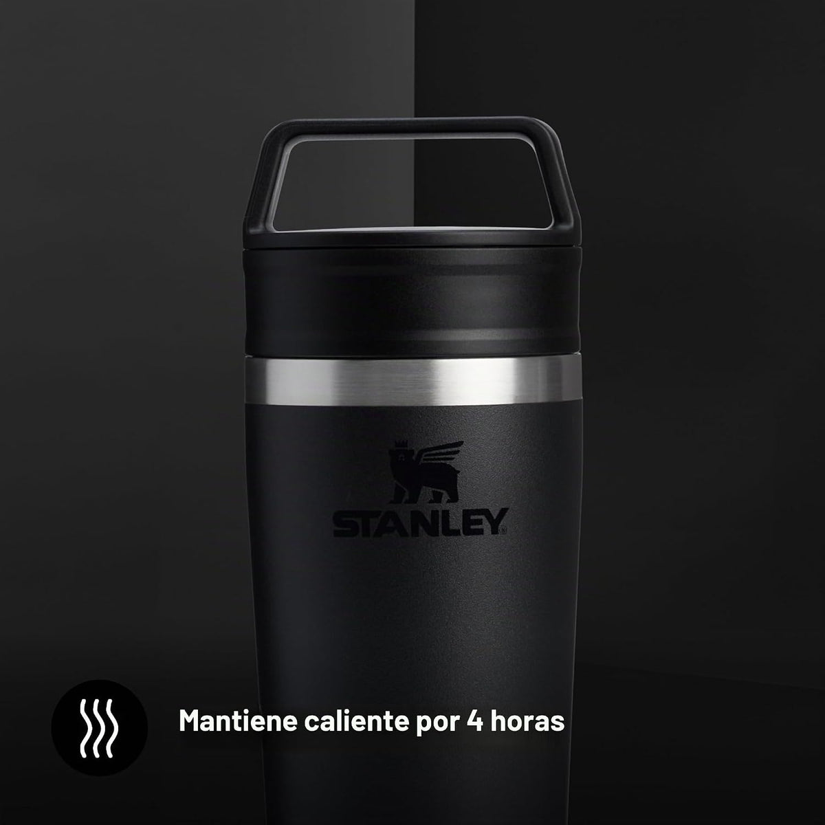 STANLEY 1913 Café to-Go Taza De Viaje 0.35L - Negro | Mantiene 4 ho...