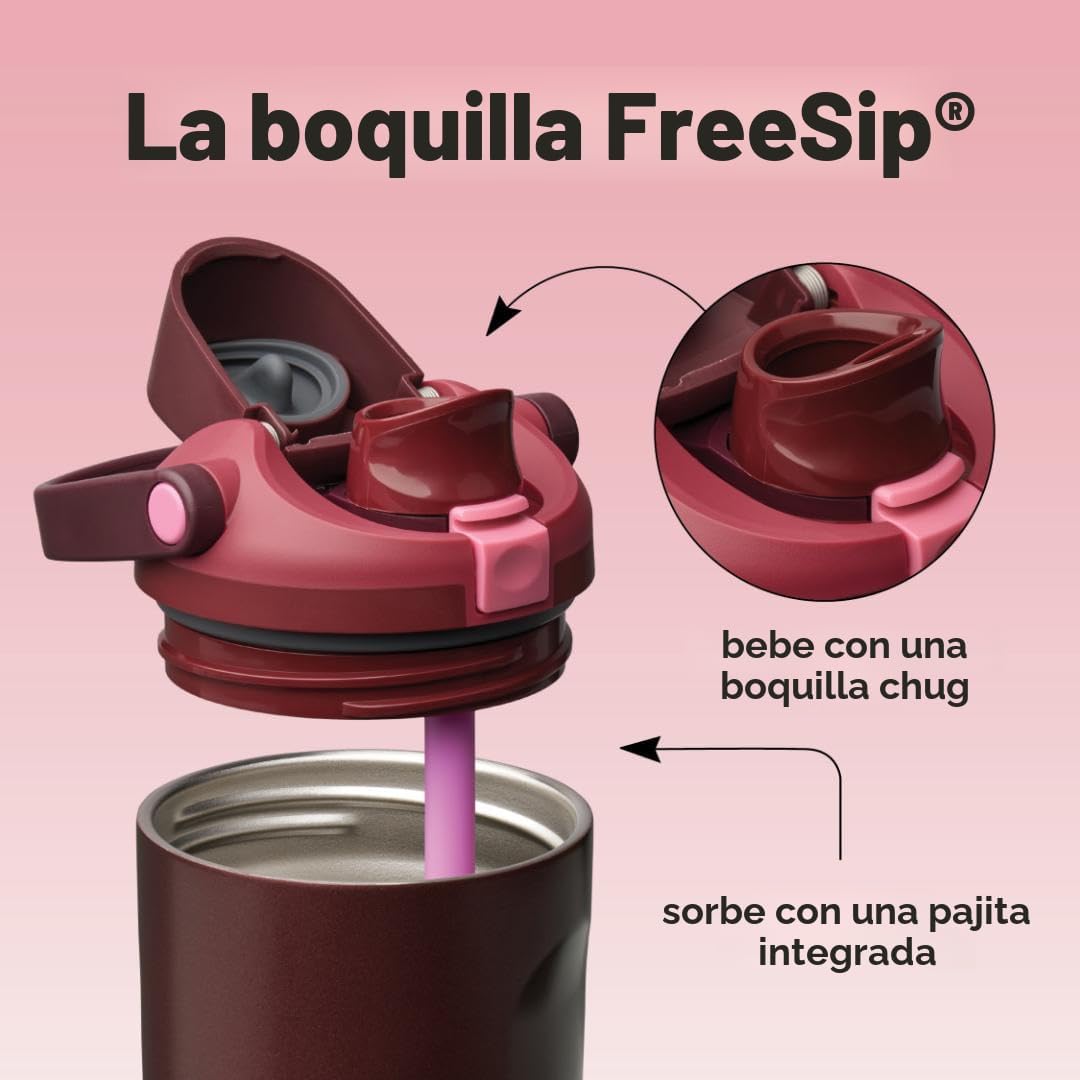 Botella de agua Owala FreeSip con aislamiento de acero inoxidable c...