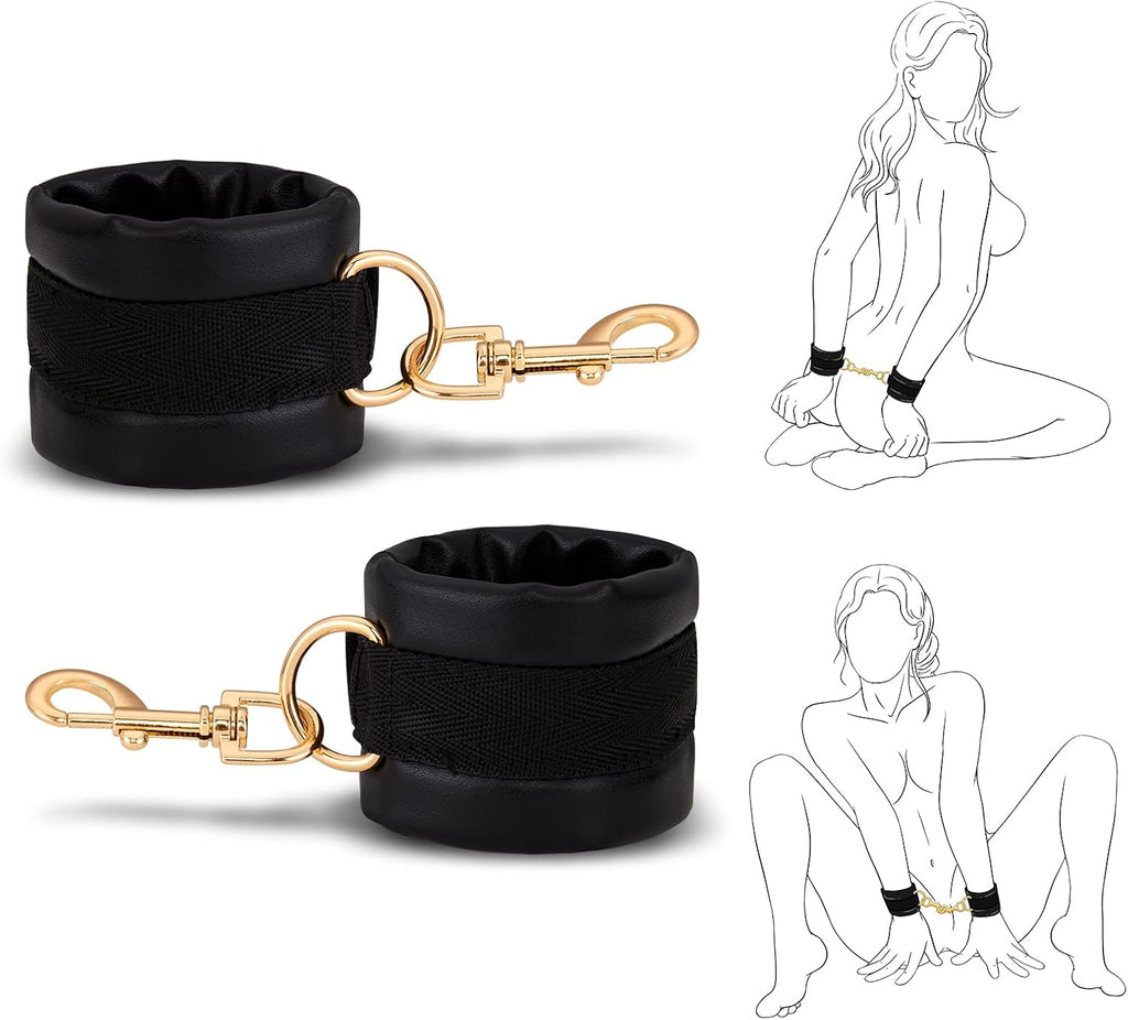 UTIMI - Puños sexuales ajustables \u2013 Restricciones BDSM de cuer...