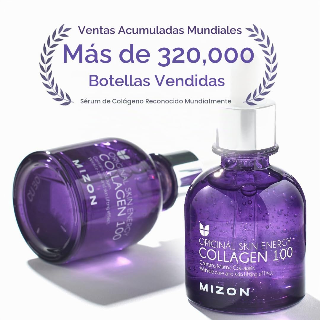 MIZON Suero potenciador de péptidos veganos 7 + colágeno 100