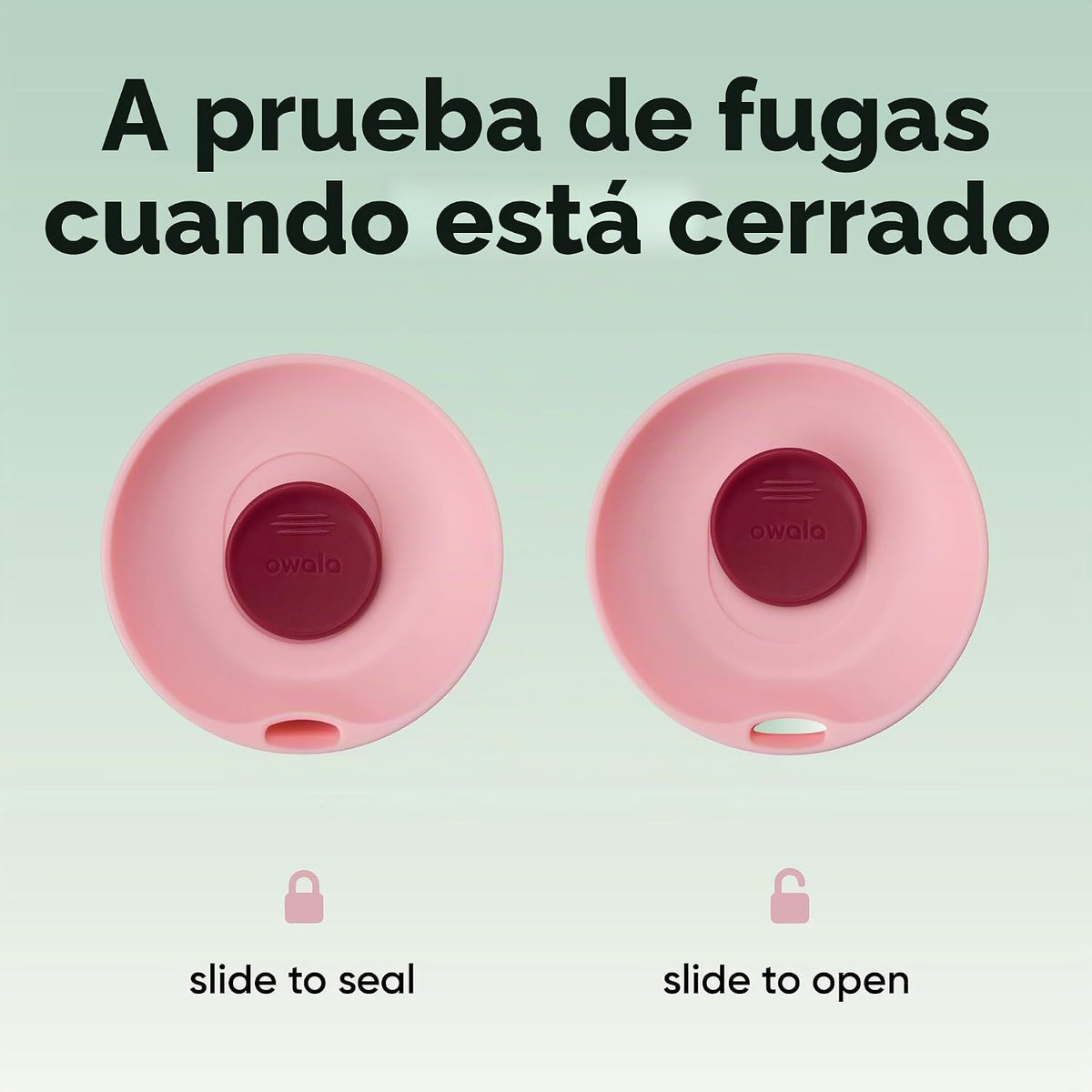 Owala SmoothSip Slider Vaso Térmico de Café de Acero Inoxidable Ais...