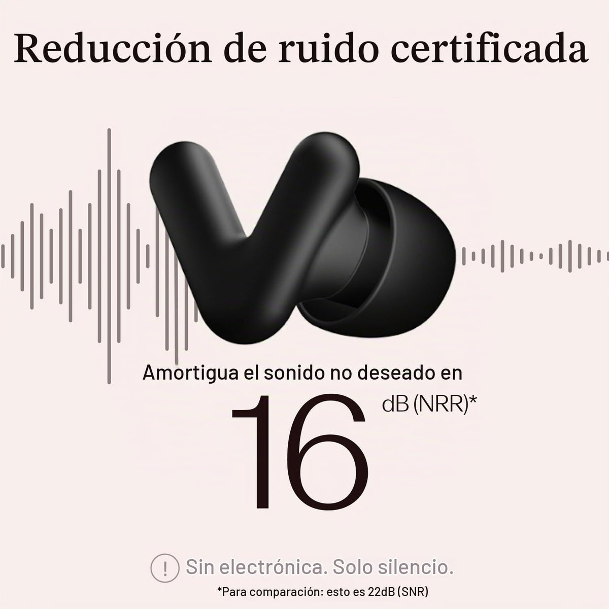 Tapones Alpine Silence para dormir, concentración y viajes - Ajuste...