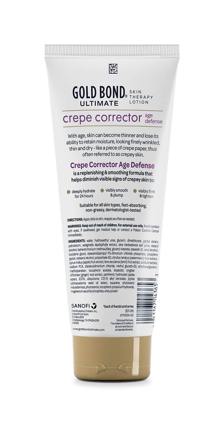 Gold Bond Age Renew Crepe Corrector Loción Corporal, Fórmula Reabas...