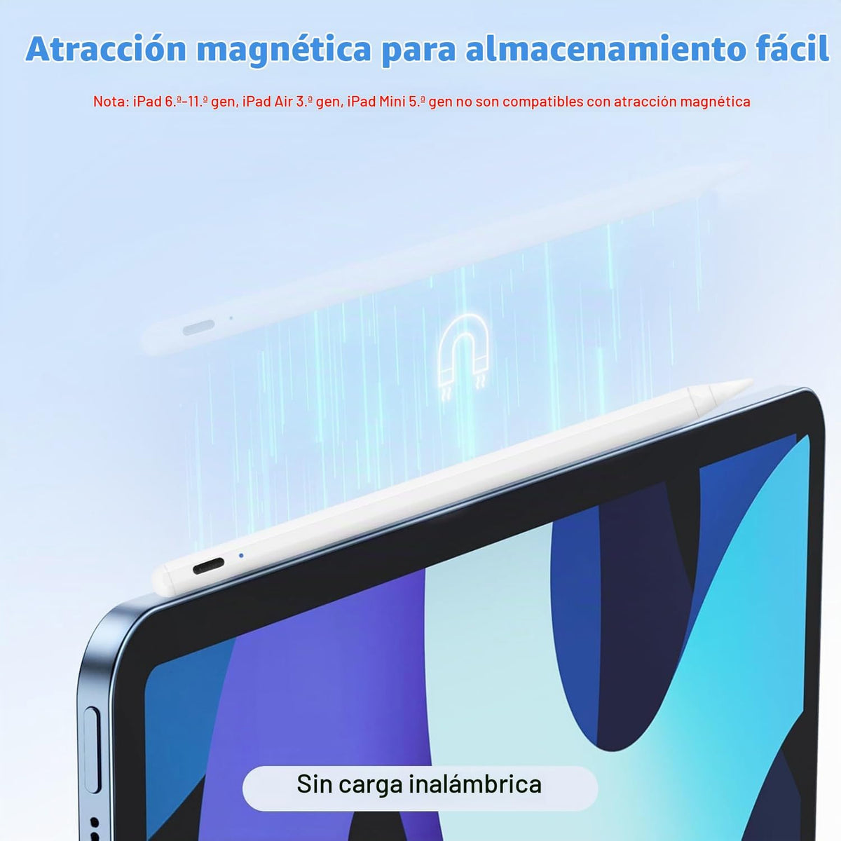 Lápiz óptico para iPad Pencil 6ª-10ª y 11ª generación, paquete de 2...