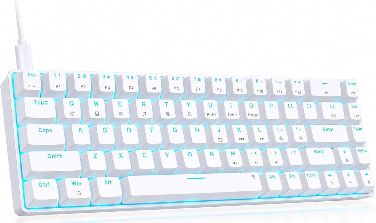 DIERYA T68SE 60% Teclado mecánico para juegos, ultra compacto mini...
