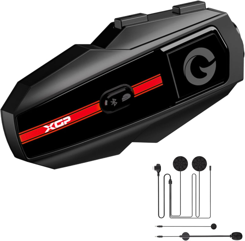 XGP Casco de motocicleta, auriculares Bluetooth, sistemas de comuni...
