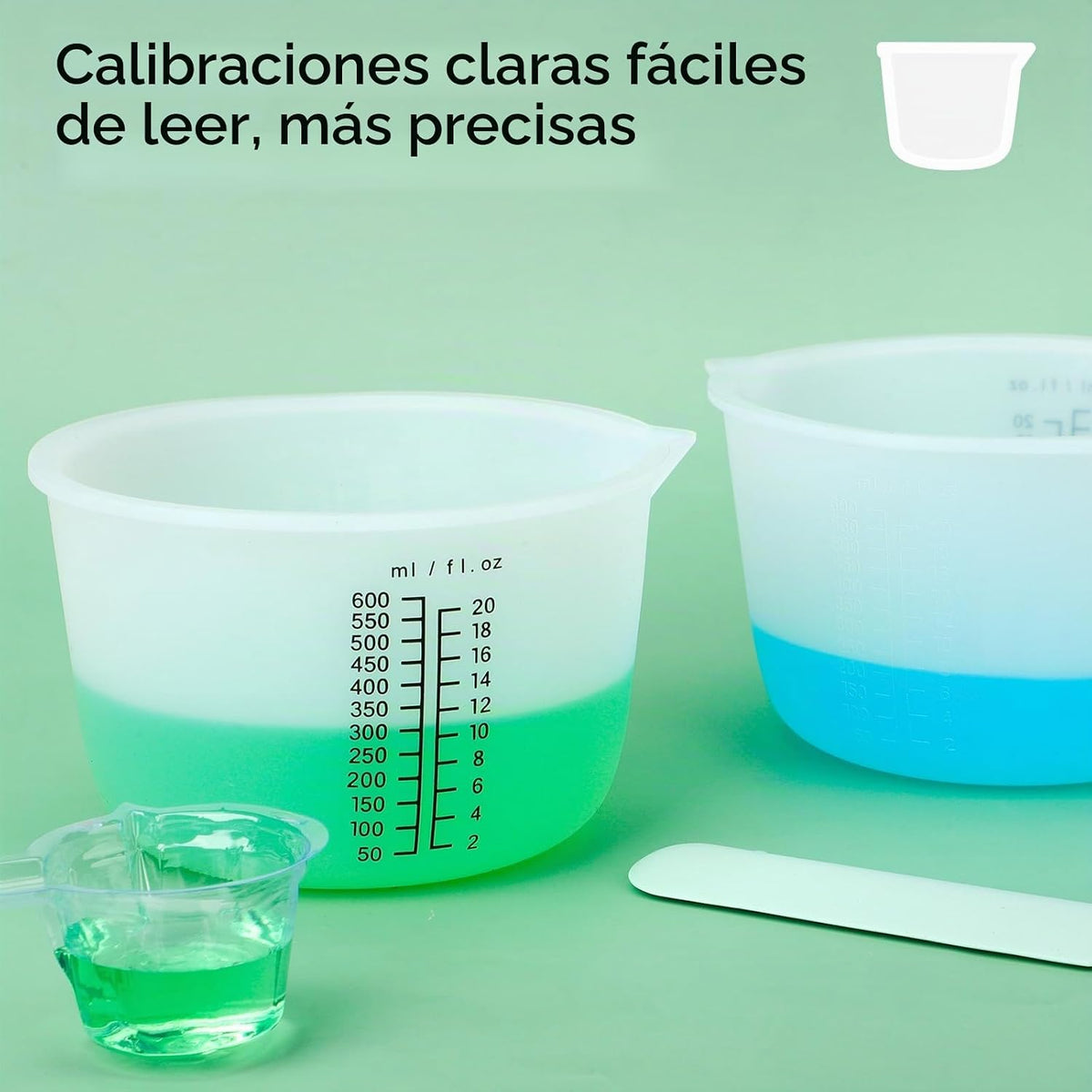 Gartful Vasos de resina de silicona reutilizables de 20.3 fl oz, ta...