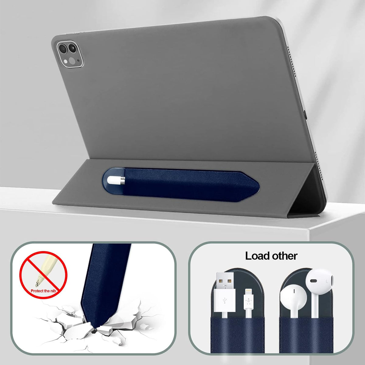 XLDLQU Paquete de 12 fundas adhesivas para lápices Apple Pencil (1ª...