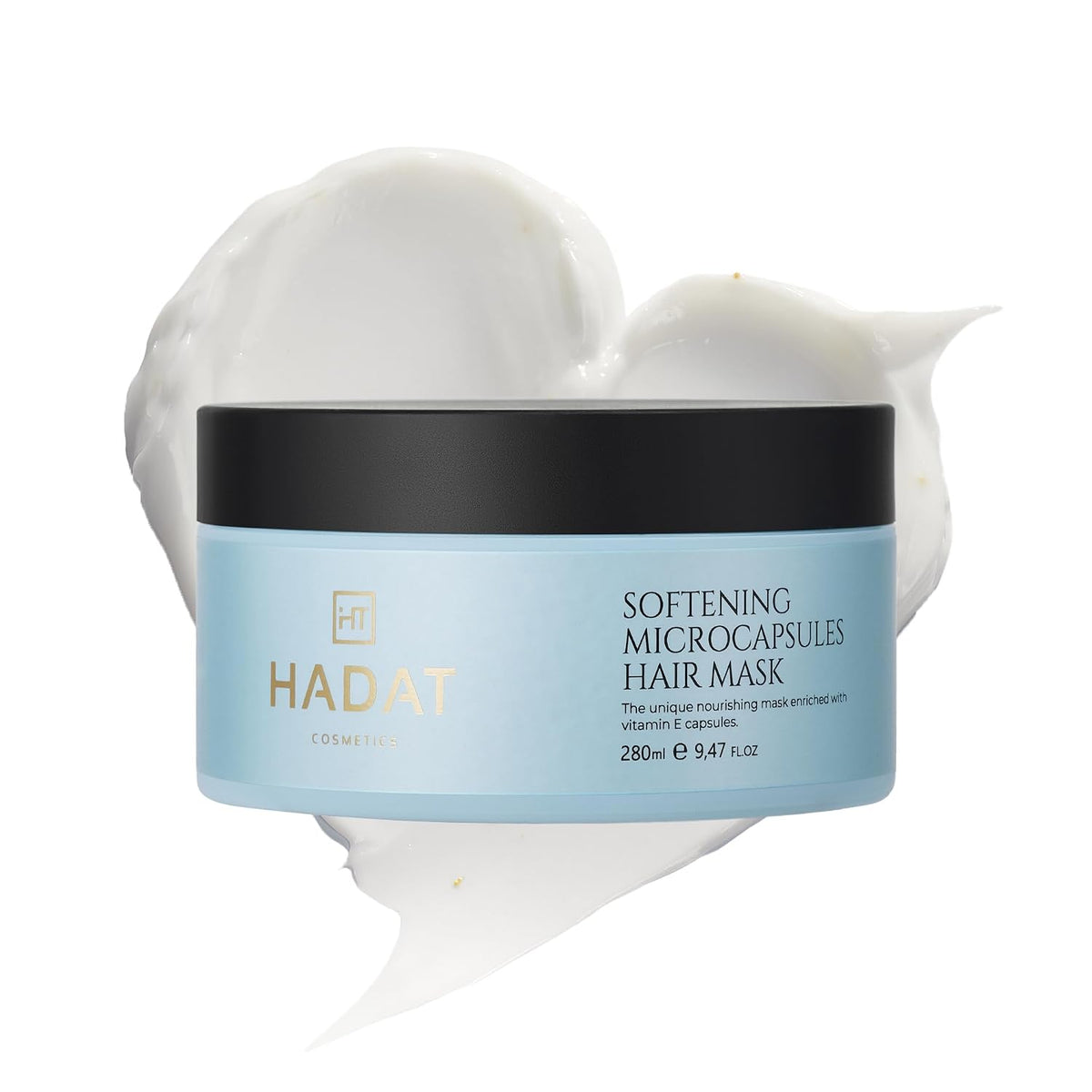 HADAT Mascarilla suavizante con vitamina E para cabello seco y grue...