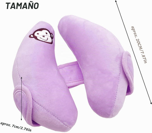 Almohada de bebé para viajes, soporte ajustable para la cabeza y el...