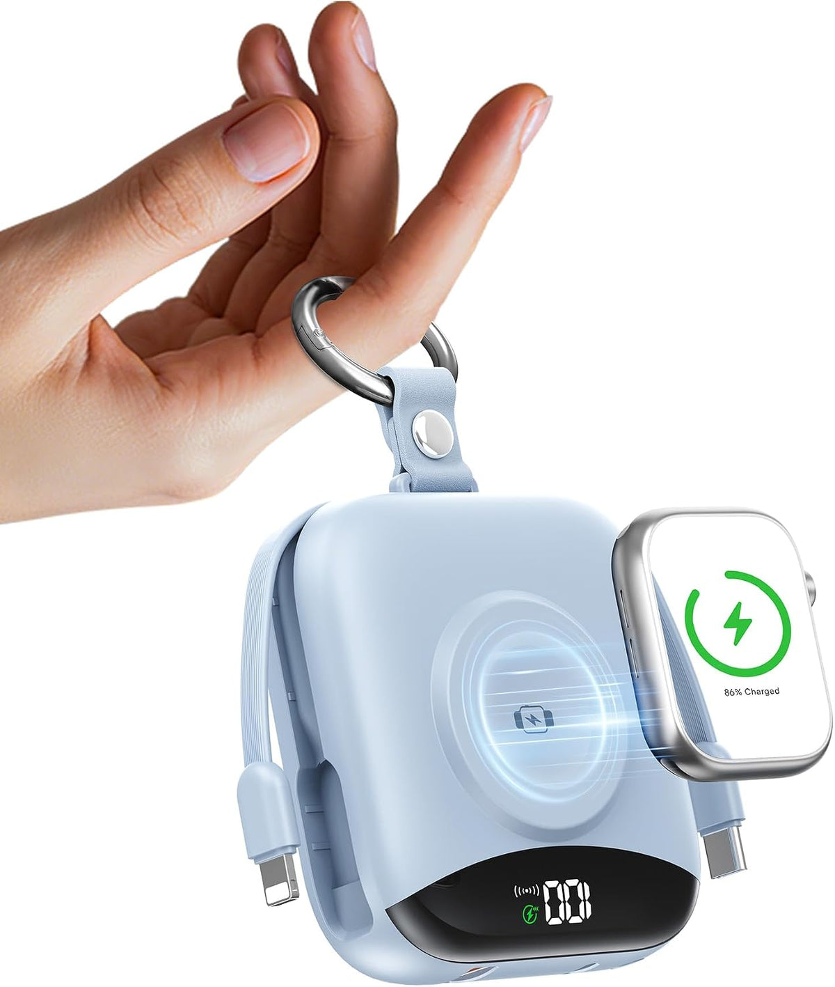 BLJIB Cargador portátil 10000mAh 22.5W Banco de energía incorporado...