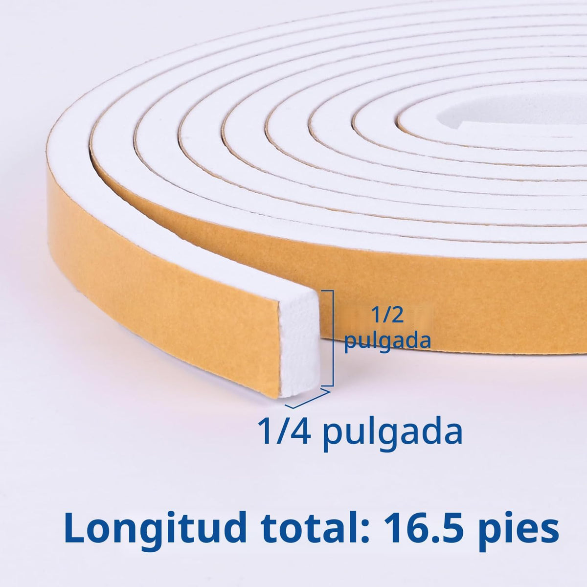 Kikerike Cinta de Espuma Autoadhesiva Burlete de 1\/2 pulgada x 1\/...
