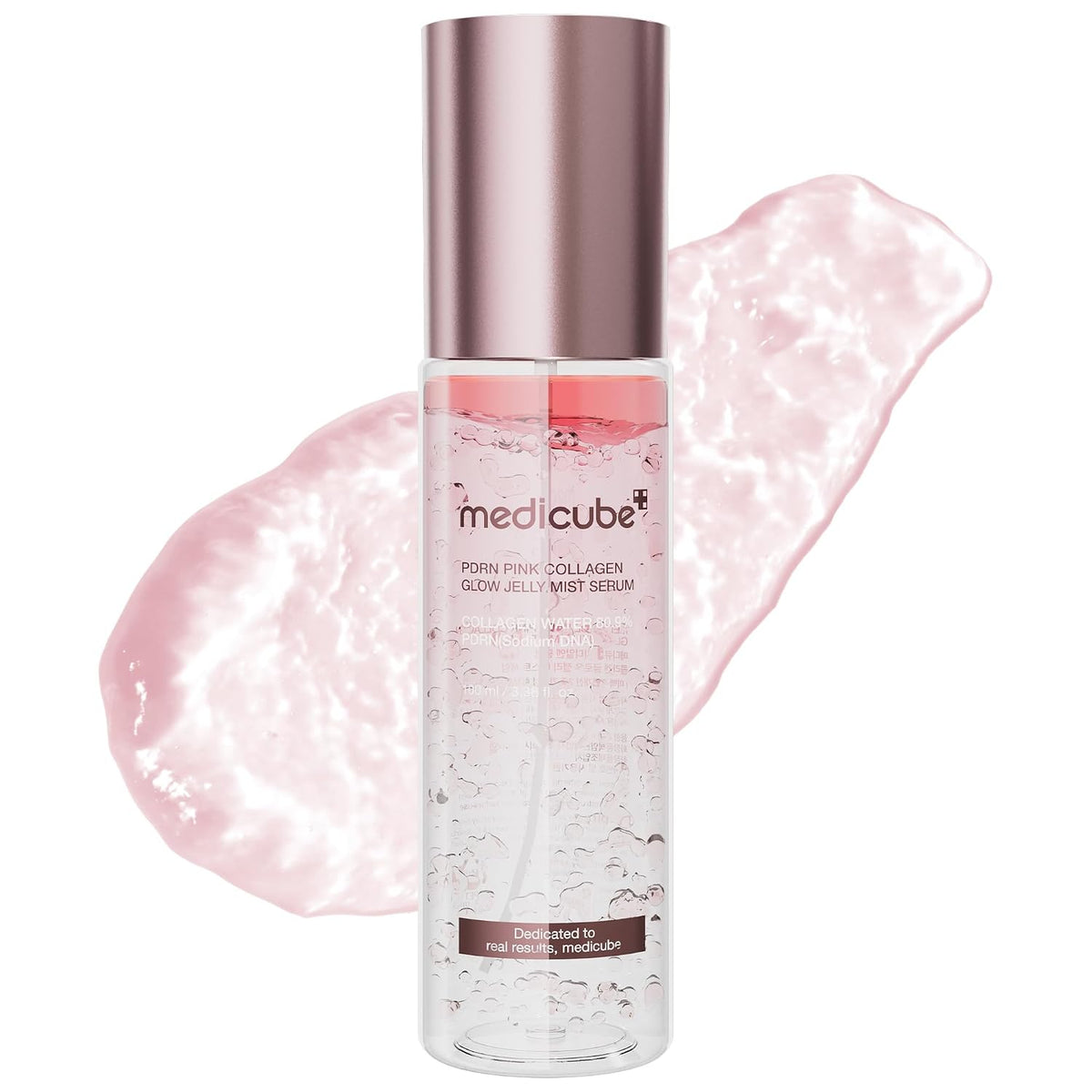 medicube Jelly Mist Serum con colágeno PDRN, niebla facial brillant...