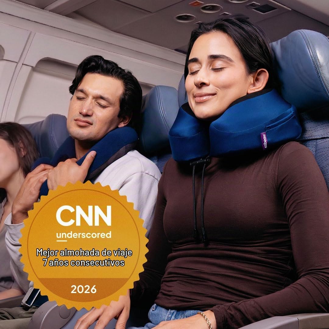 Cabeau Evolution S3 - Almohada de viaje en avión para vuelos largos...