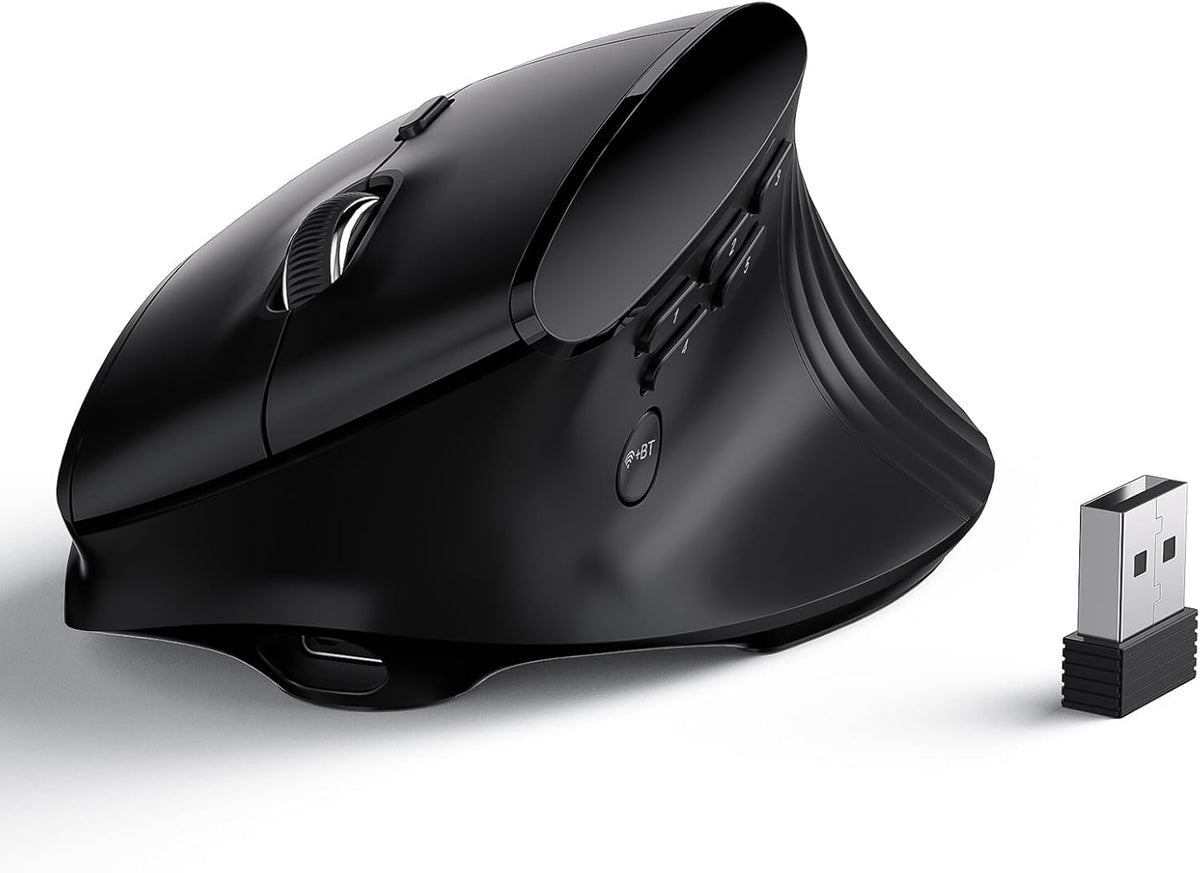 LTC GM051 Ratón ergonómico vertical inalámbrico \u2013 8K DPI óptic...