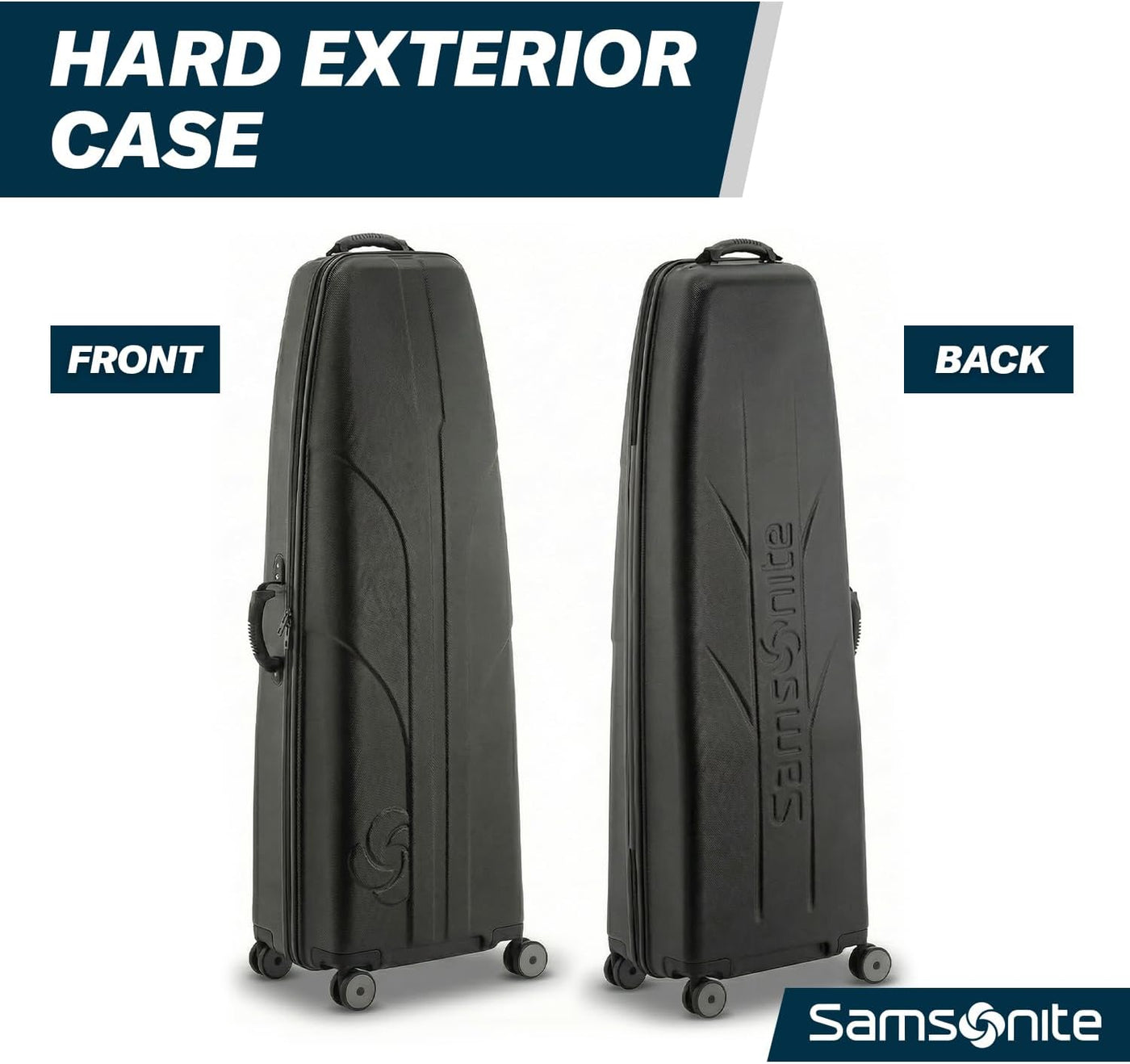 Samsonite Tour Deluxe - Funda rígida para golf, bolsa de viaje de g...