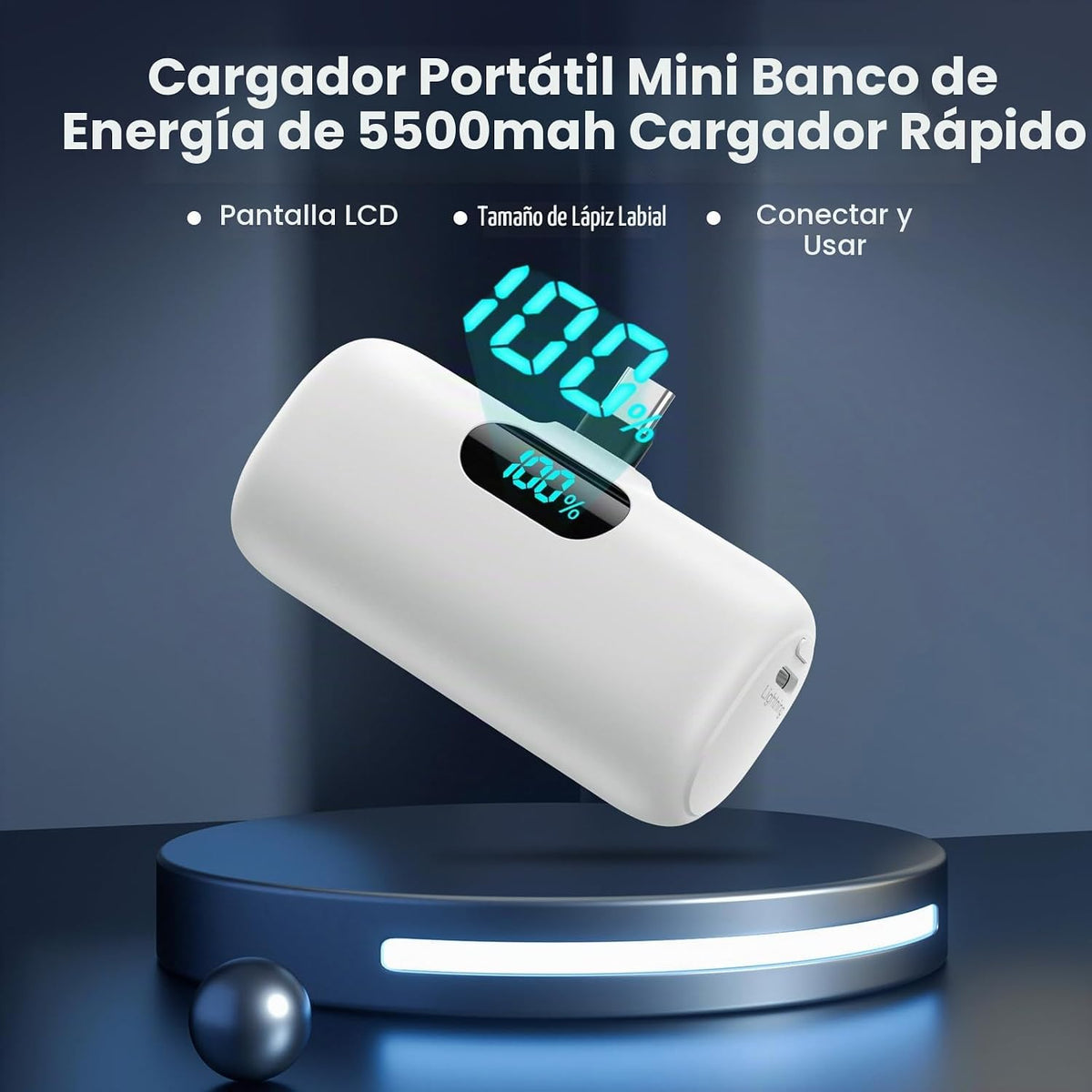 [Paquete de 2] Cargador portátil para iPhone 17\/16\/15, mini carga...