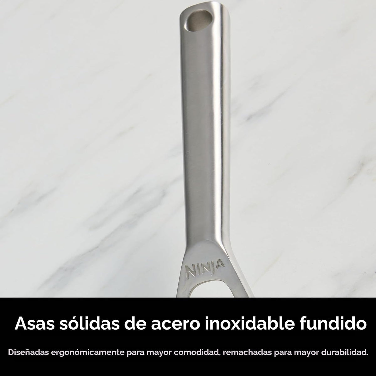 Ninja EverClad - Sartén de acero inoxidable de grado comercial de 2...