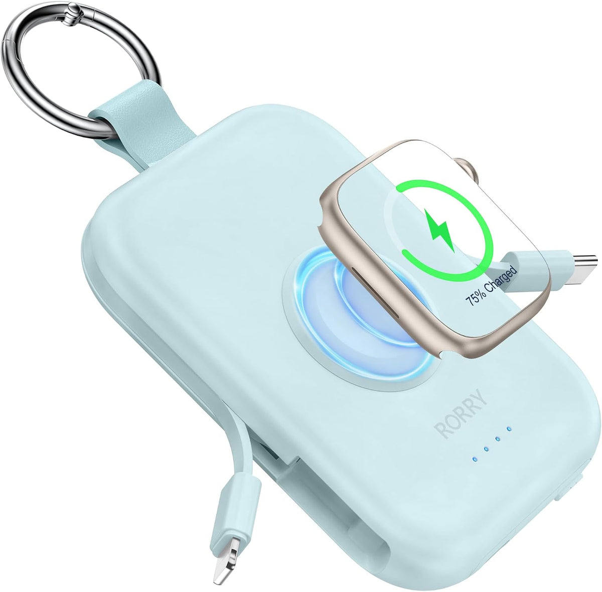 Cargador portátil RORRY CharmGo, banco de energía portátil con carg...