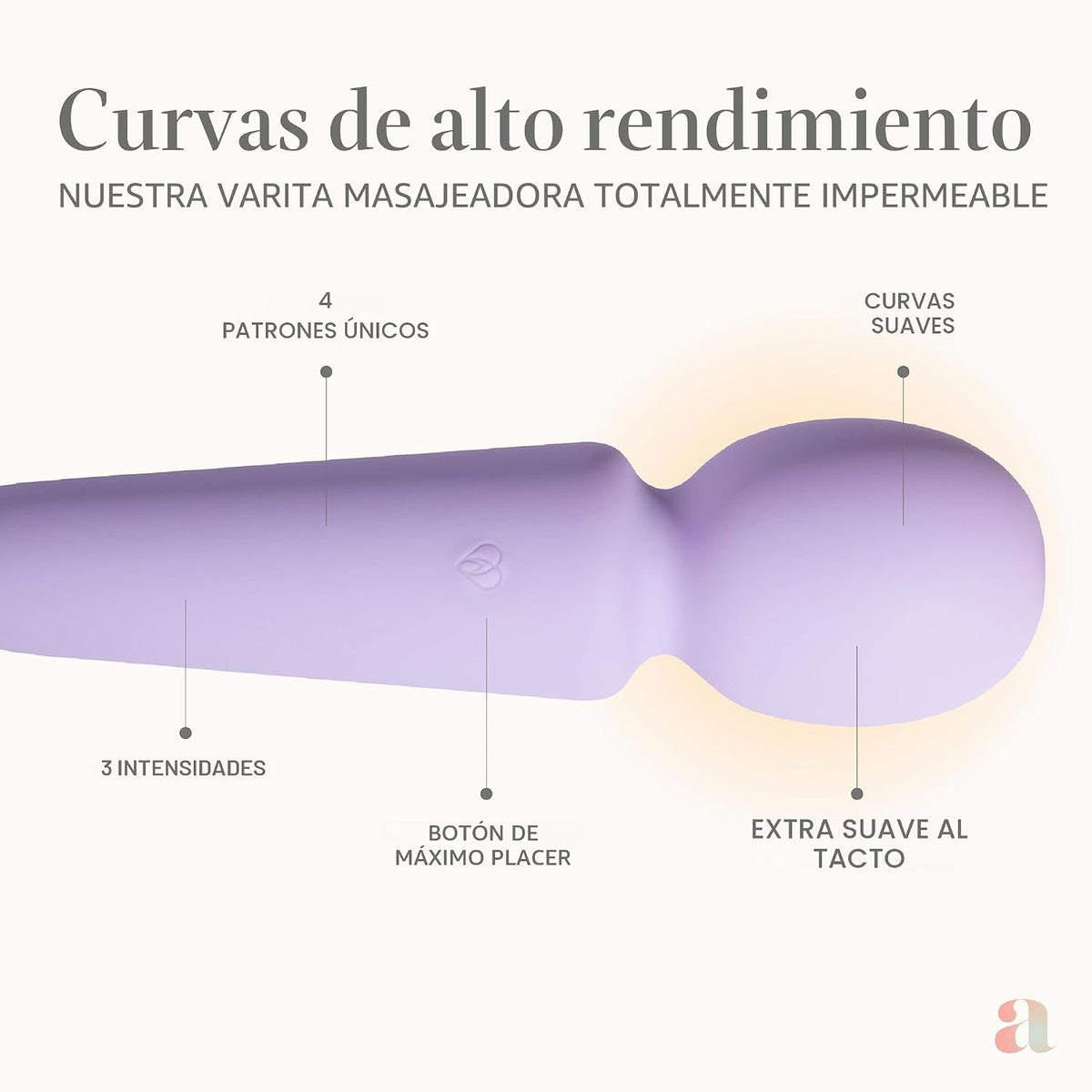 Ava PLIÉ Mini juguete sexual impermeable, varita vibradora | Duraci...