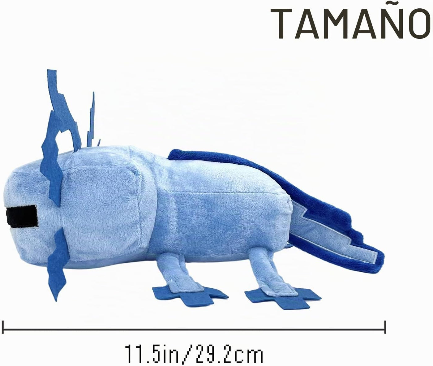 XSLWAN Peluche de Ajolote Azul Juguete de Peluche Suave Cojín Decor...