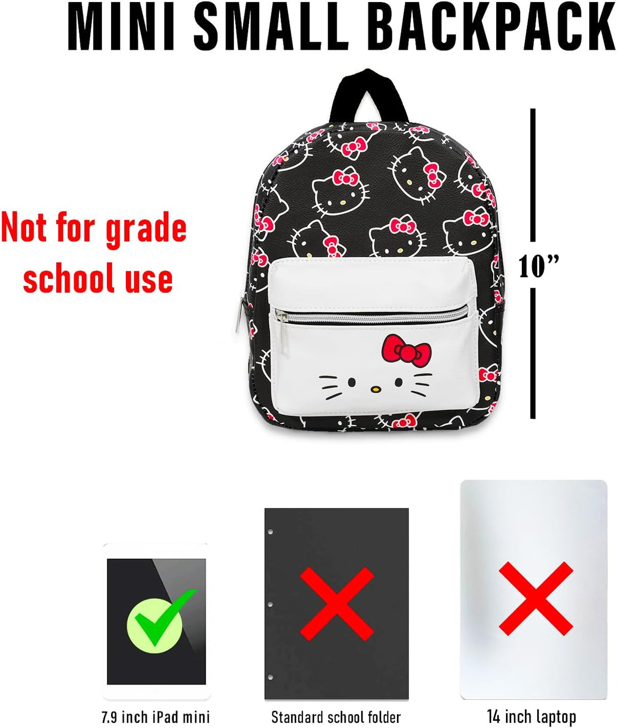 Hello Kitty Mini mochila para niñas, paquete con mochila pequeña de...
