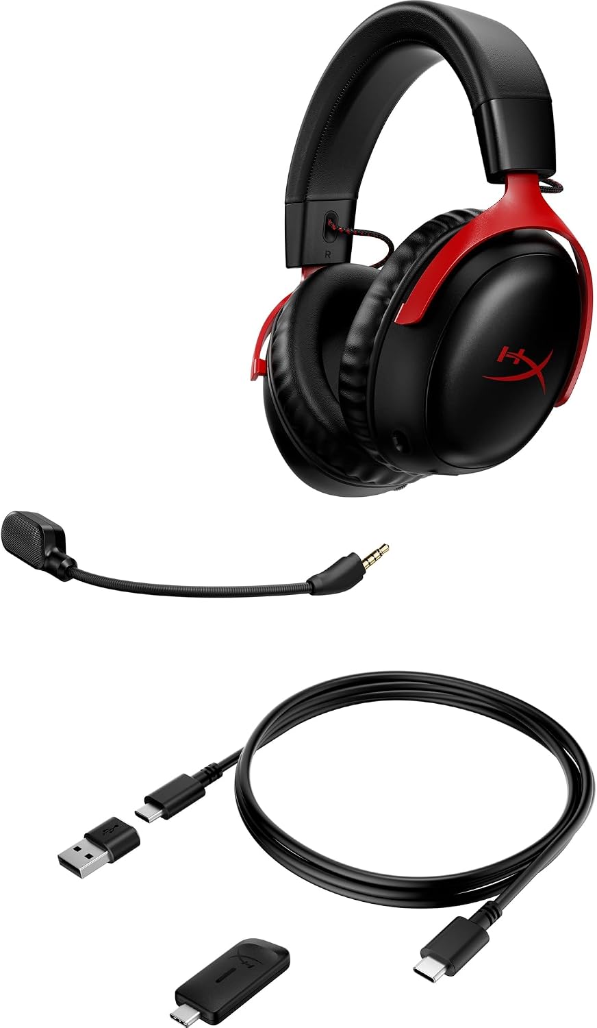 HyperX Cloud III - Auriculares inalámbricos para juegos para PC, PS...