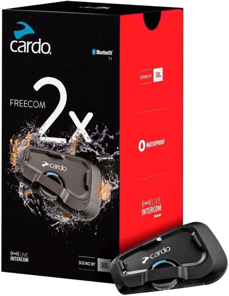 Cardo Systems FREECOM 2X - Intercomunicador de 2 vías con conexión...
