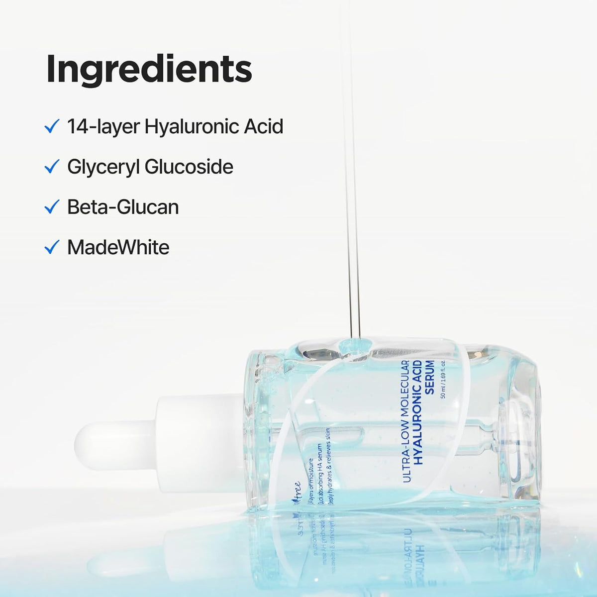 ISNTREE Suero de ácido hialurónico molecular ultrabajo | Suero faci...