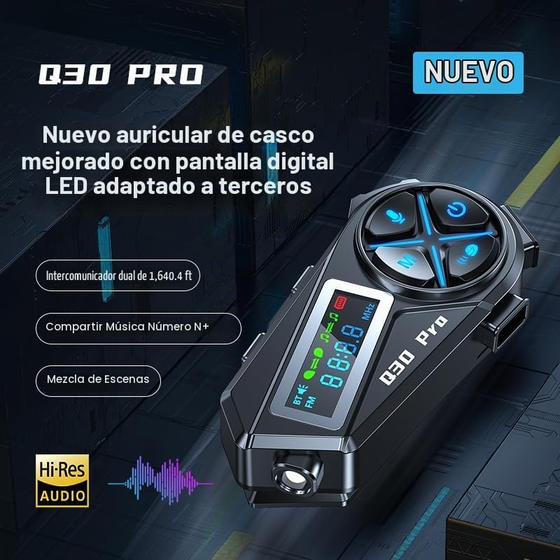 YMY Walkie Talkies para casco, kit de intercomunicación para motoci...