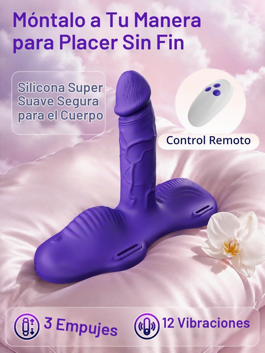 Vibrador de juguete sexual para mujer para sentarse y montar \u2013...
