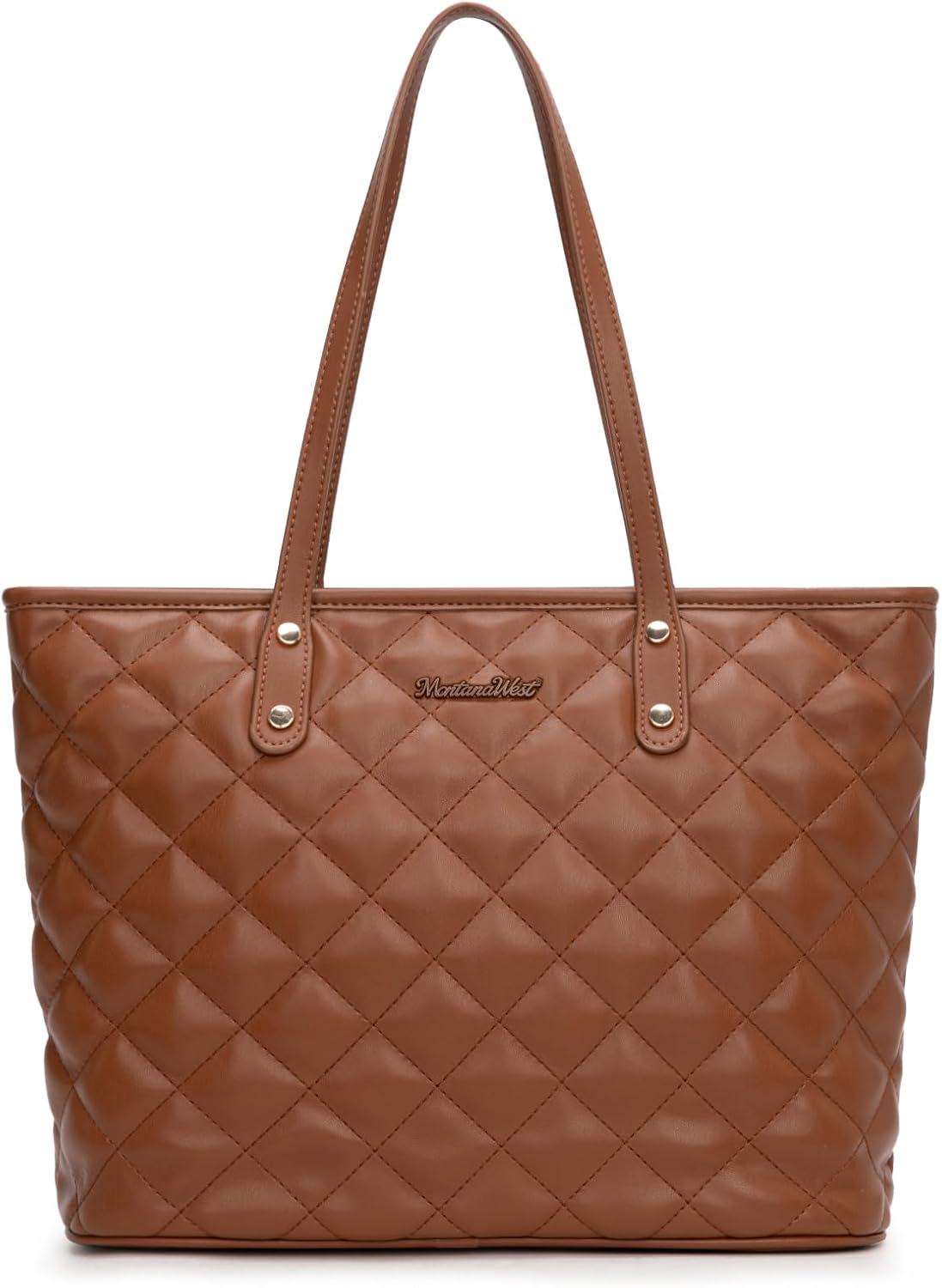 Montana West Quilted Tote Bag for Women Shoulder Bag Fashion Handba...